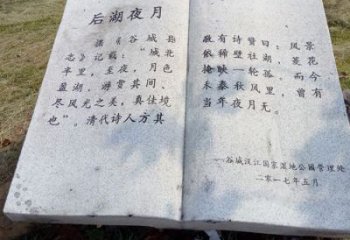泰安园林景观大理石书籍石雕 (2)