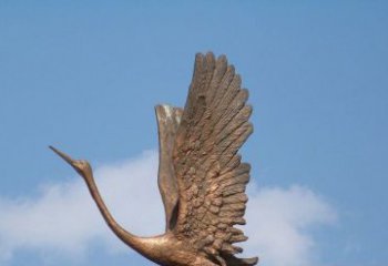 泰安展翅高飞的仙鹤动物铜雕
