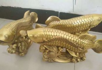 泰安招财金龙鱼雕塑 