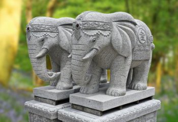 泰安招财纳福石雕大象
