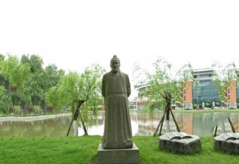 泰安中国古代杰出的法医学家石雕宋慈雕塑像
