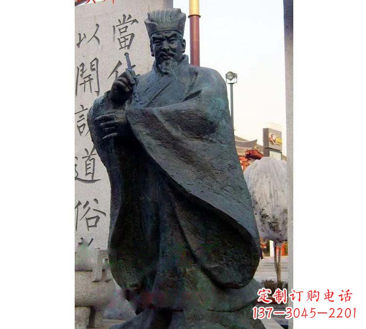 泰安铸铜古代名人颜真卿