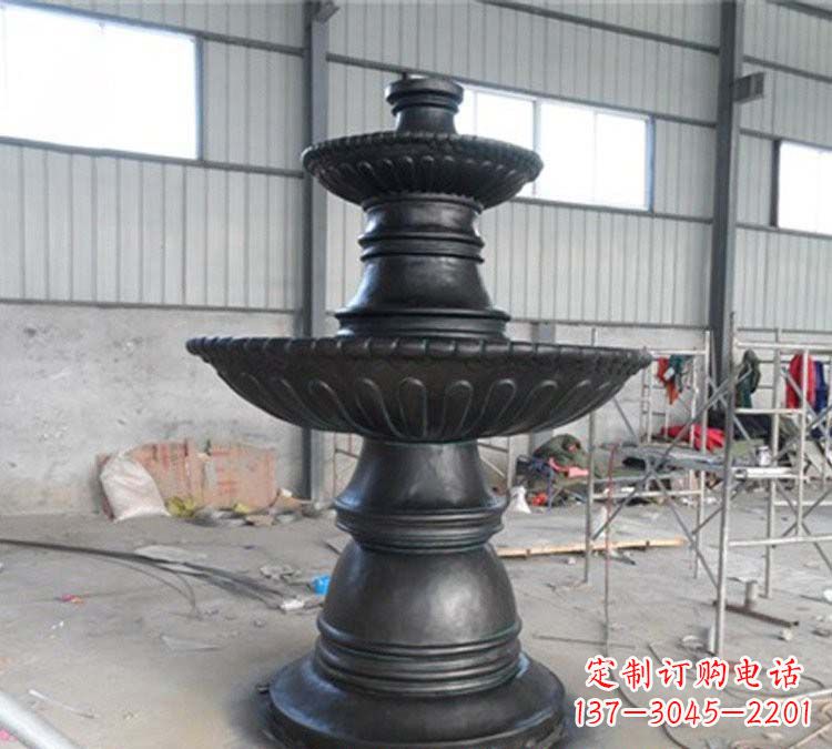泰安铸铜简约双层喷泉