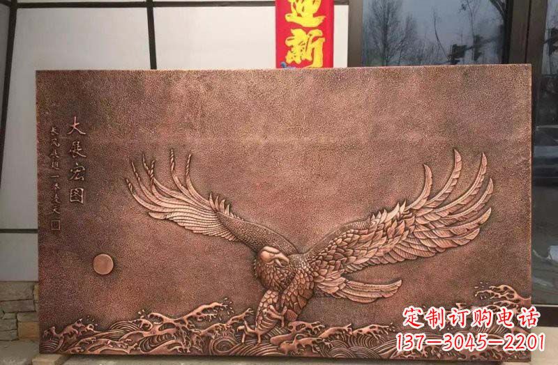 泰安铸铜老鹰浮雕