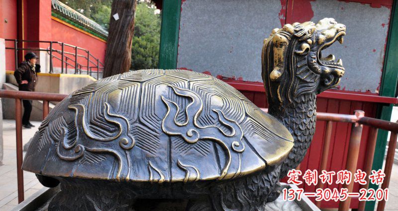 泰安铸铜龙龟神兽铜雕