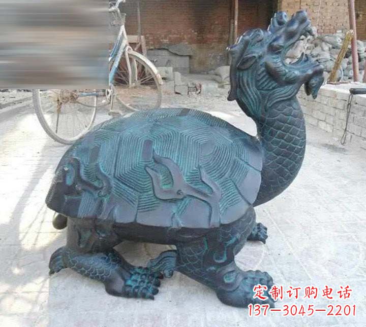 泰安铸铜龙龟雕塑222