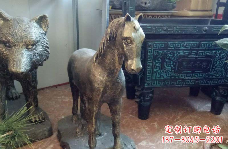 泰安铸铜马雕塑222