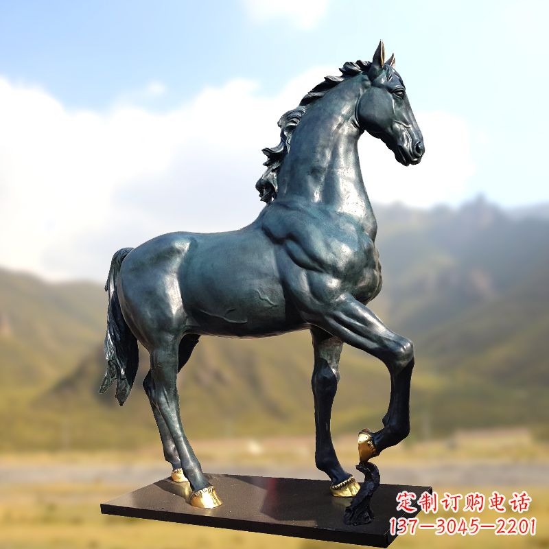 泰安铸铜马铜雕塑