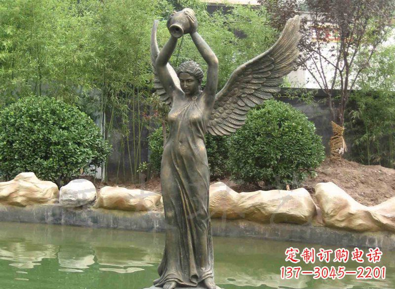 泰安铸铜欧式人物喷泉雕塑