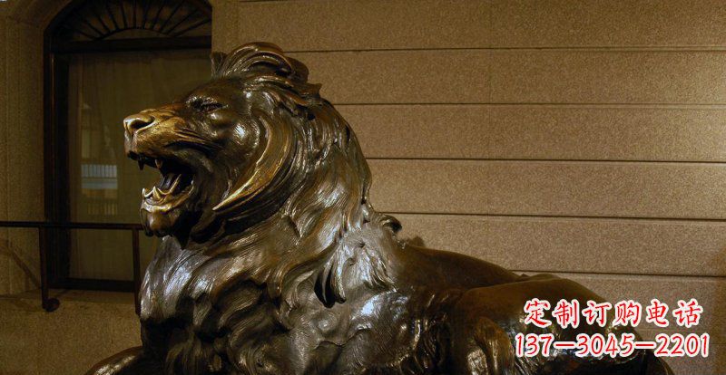 泰安铸铜狮子铜雕 (2)