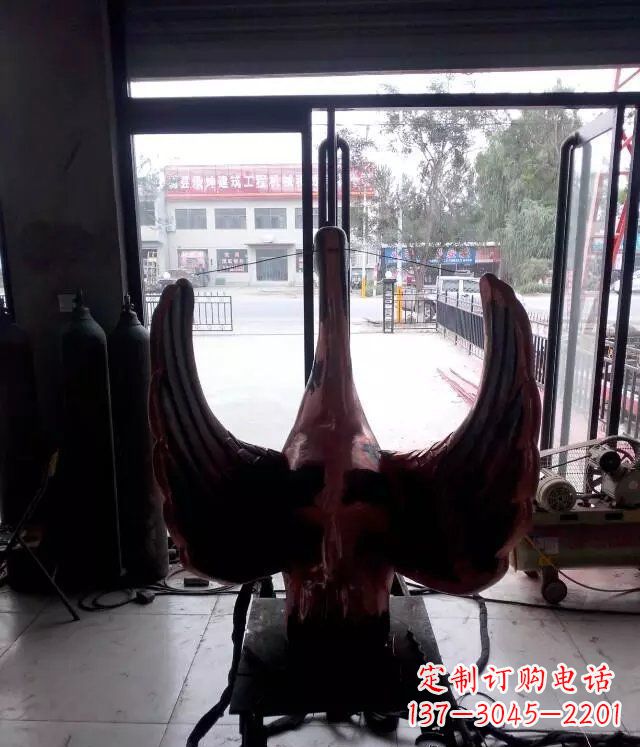 泰安铸铜天鹅公园动物铜雕 (2)