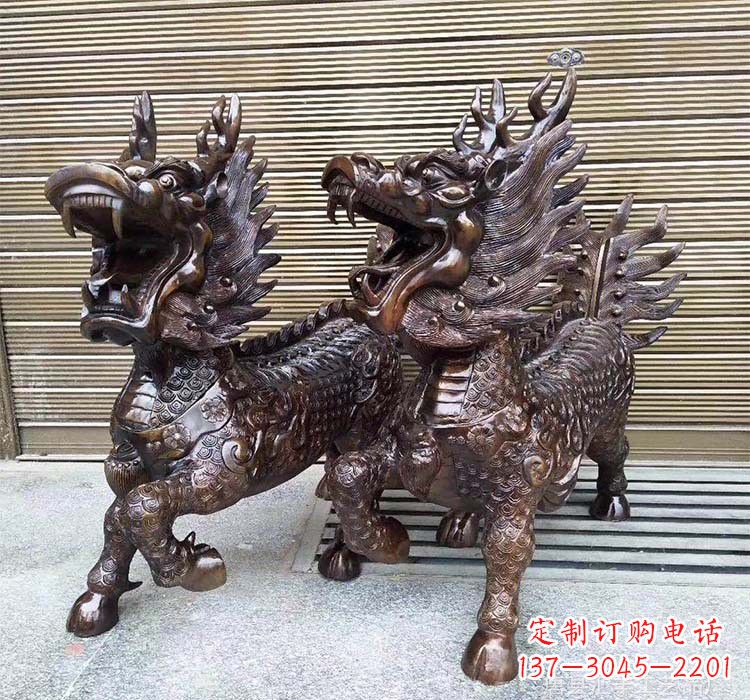 泰安铸铜铜麒麟
