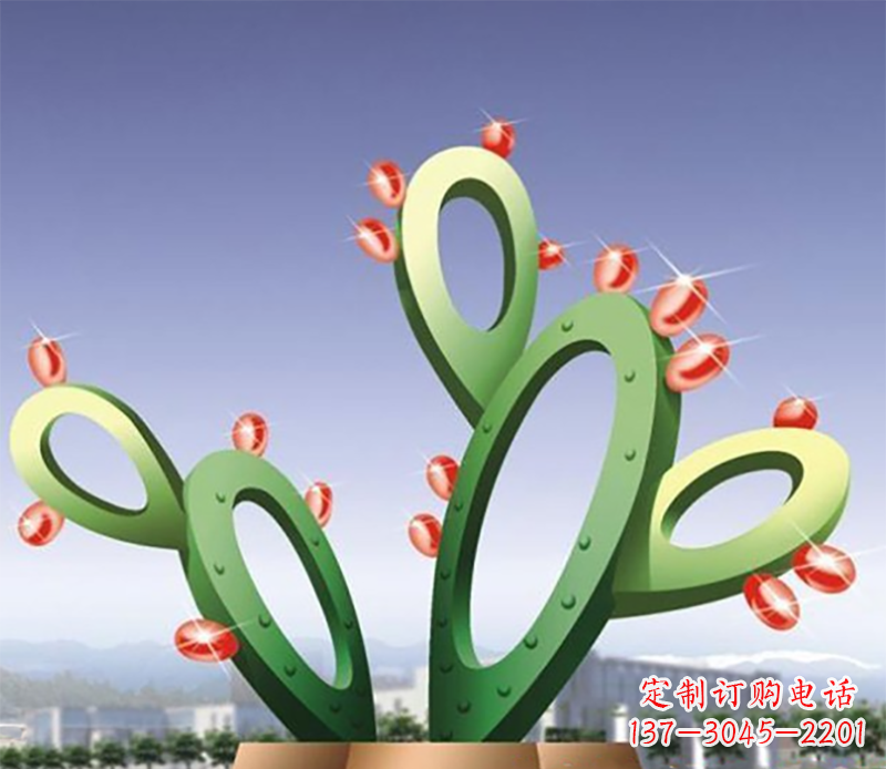 泰安仙人掌不锈钢雕塑