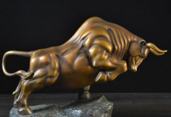 泰安铸铜开拓牛企业精神文化雕塑 摆件