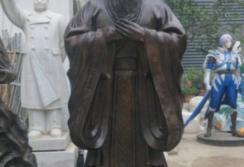 泰安铸铜孔子雕塑
