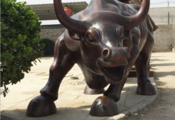 泰安铸铜牛雕塑 华尔街铜牛