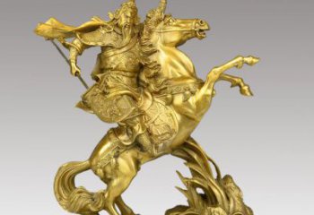 泰安铸铜骑马关公