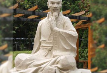 泰安祖冲之石雕塑像-园林人物历史名人雕像