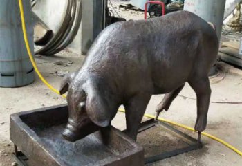 泰安铜雕猪